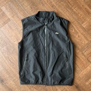 Lacoste Sport Jacket Vest With Mesh Lining Black Sz L